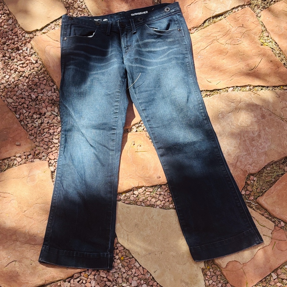 Quicksilver Jeans Offshore Flair Capris Size 26